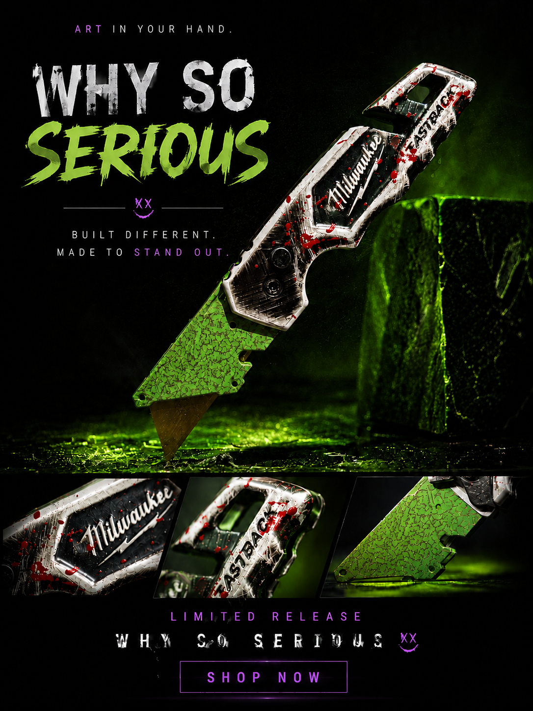 THE "WHY SO SERIOUS" Edition Milwaukee Fastback